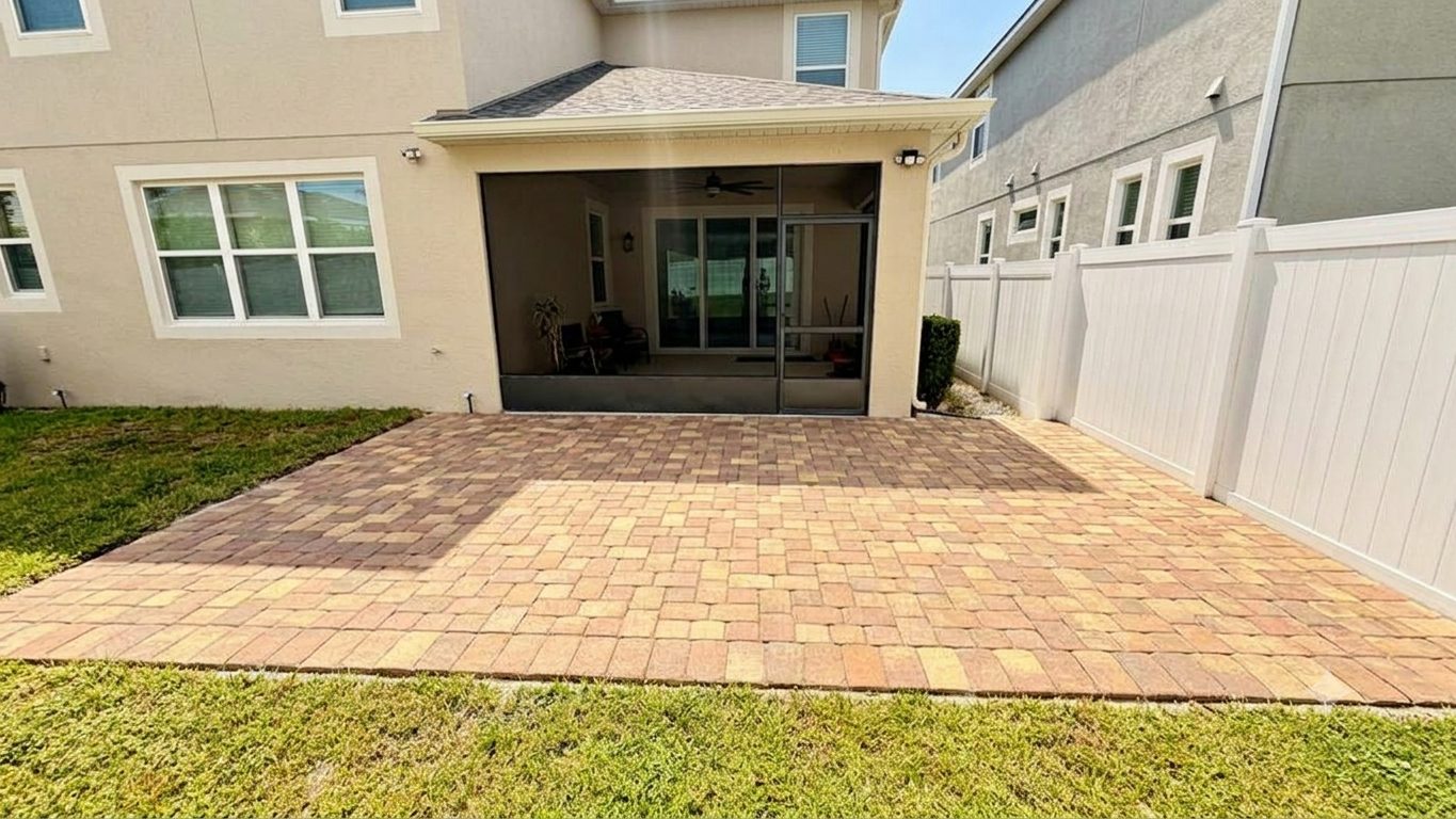 Brick paver driveway by Lakewood Ranch Concrete, serving Punta Gorda, FL